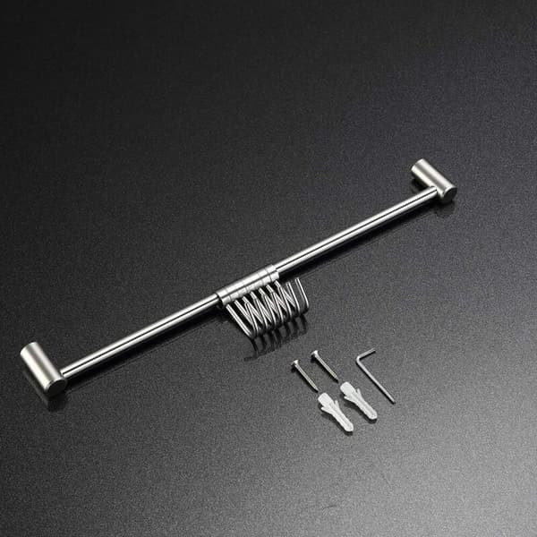 7-Hook Stainless Steel 304 Kitchen Rail, Hanging Rod for Kitchen Utensils, Pot Holders, Cup Holders with Hooks, Kitchen Accessories