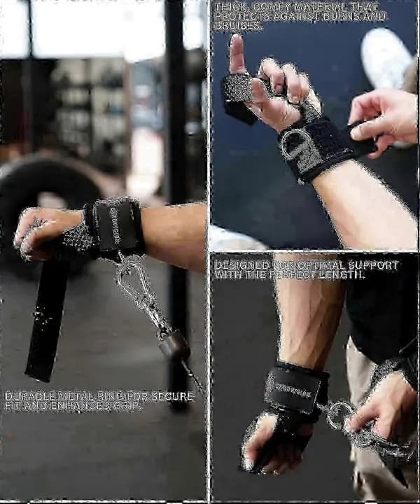 Ekko Weightlifting Straps, Wrist Support for Men, Thick Comfortable Lifting Straps, Secure Fit-stj_Fic2_bs8z