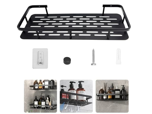 Bathroom shelf for bathroom shower for kitchen loft hanging shelf in metal