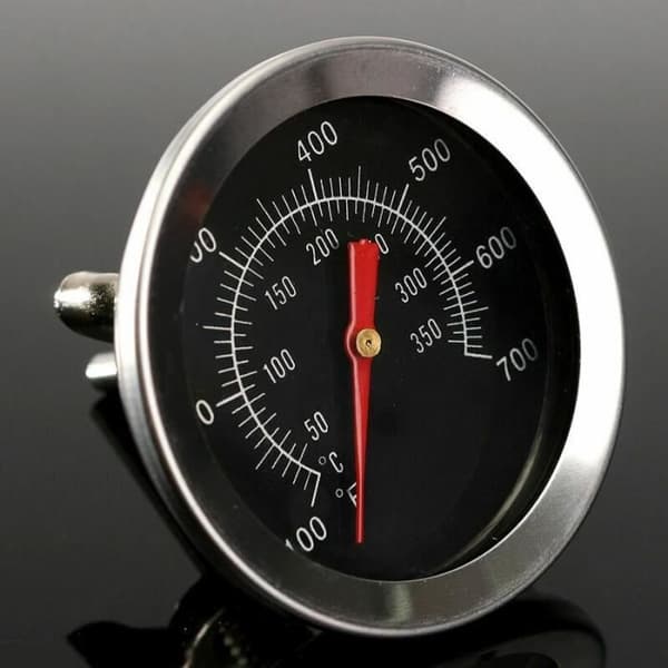 Grilltermometer i rustfritt stål for røyker/grill, temperaturmåler Celsius husholdningstermometer