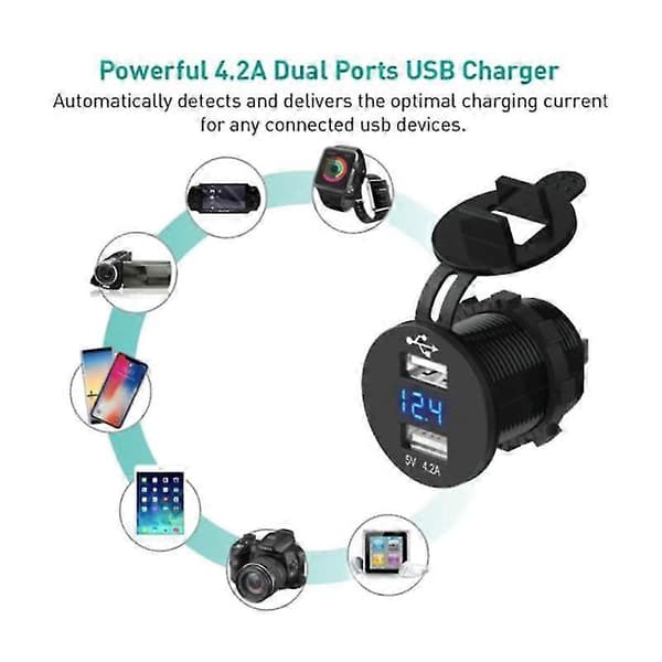 Abs USB-laddare för bil-c