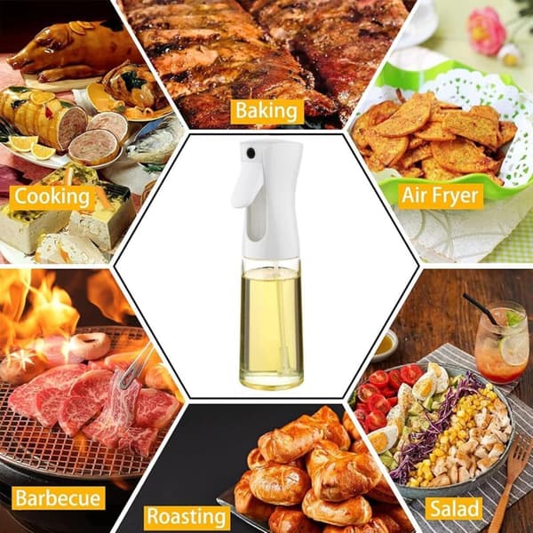 Olivoljespray. 2-delad köksoljespruta, oljedispenser för matlagning och grillning (200 ml)