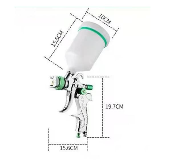 2008 Høj Atomiserings Autolakering Luft Sprøjtepistol - 1,4/1,7/2,0mm, 1 stk