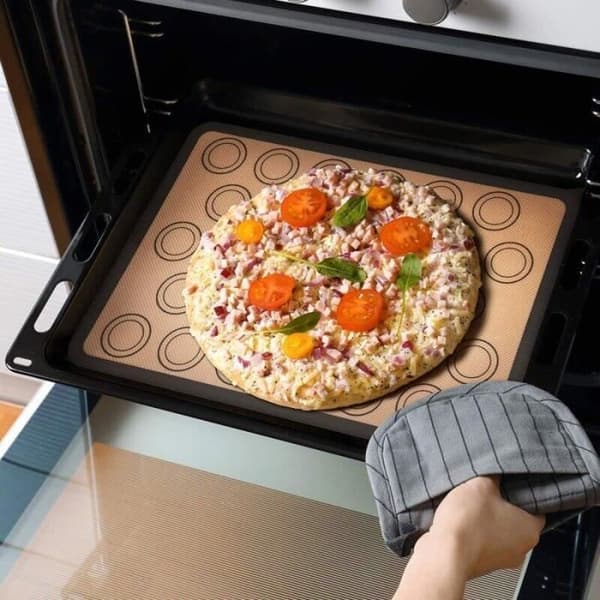 HK05552-Non-stick silikon bakematte for kaker. bakeutstyr. pai. kjeks. bakeplate. eller