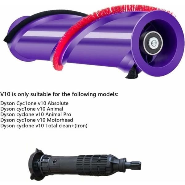 Brush Roll for Dyson V10, Vacuum Cleaner Accessories, Replacement Accessory Kit, Main Brush for Dyson V10