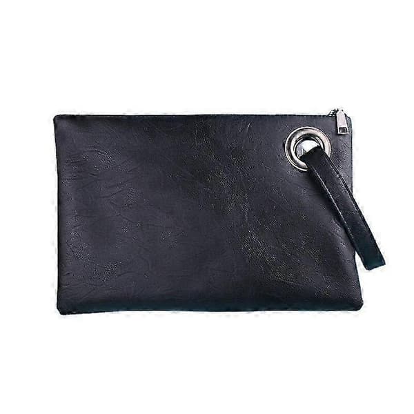 25-26 Dame PU-læder clutch taske - Aftenhåndtaske til kvinder Sort