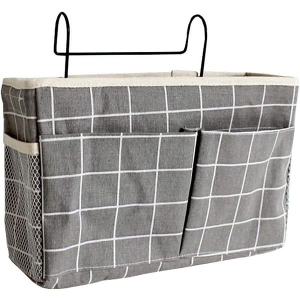 Waterproof and practical bedside storage bag, hanging storage bag with 3 pockets, bedside storage bag, storage bag