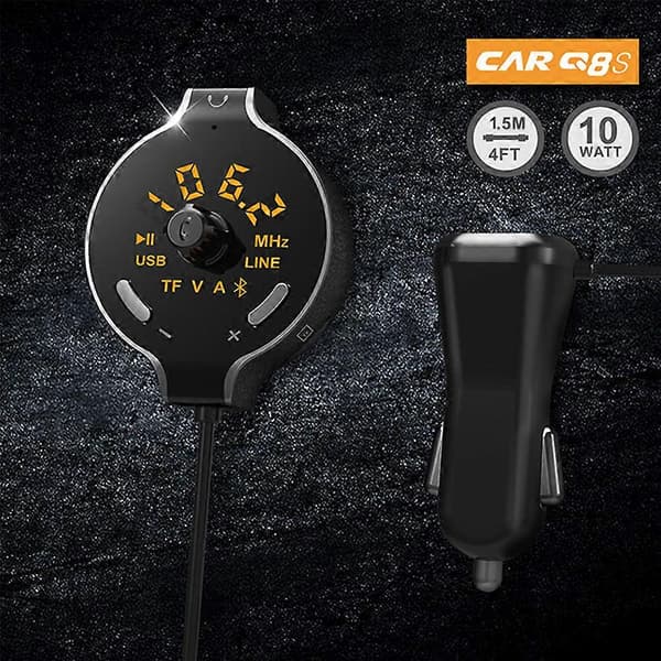Bluetooth 4.2 Handsfree Ljudadapter (Dubbel USB 5V 2.1A Billaddare)