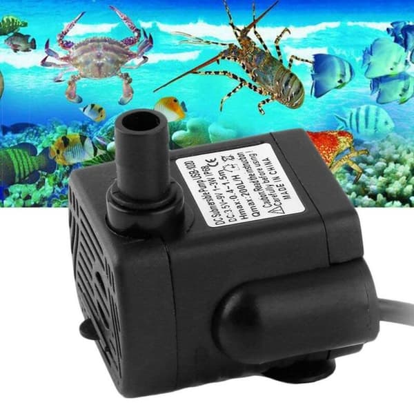 Multifunktionell Vattenpump Mini Vattenpump Nedsänkbar Pump Fisktank Fontän-3W, 1st