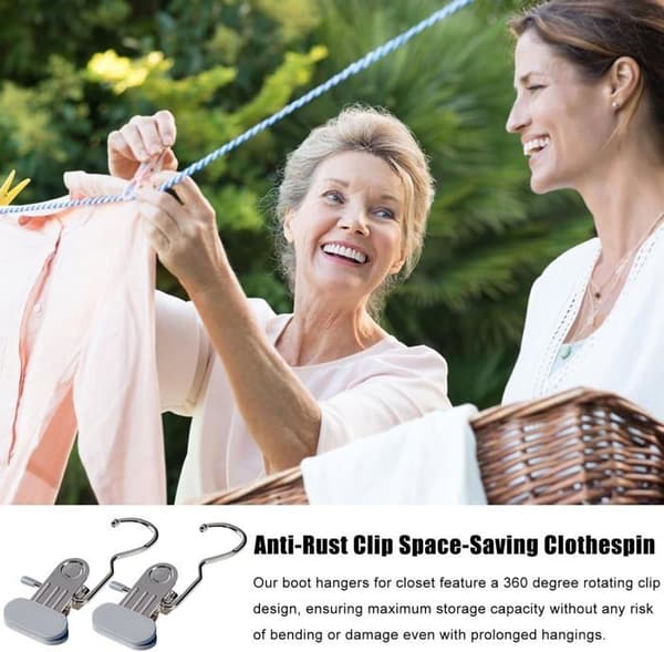 Clothes Pegs, Boot Hanger Clips, Clothes Peg for Clothes Pegs, Compact Boot Organizer for