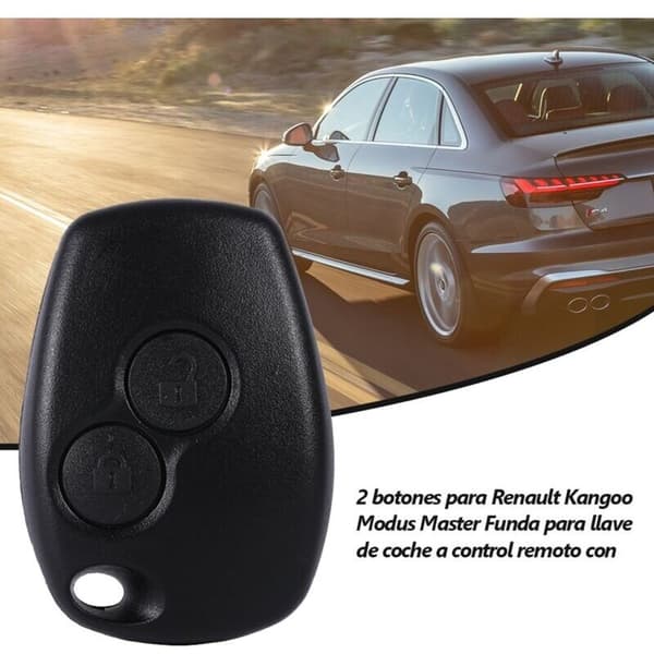 Erstatningsbilnøgle. 2-knaps nøglefob. Bilnøglefob-skalcover til Kangoo, Modus og Master.