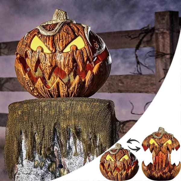 Halloween Gresskar Lysende - Gresskar Jack-O-Lantern Dekor, Uttrekkbar