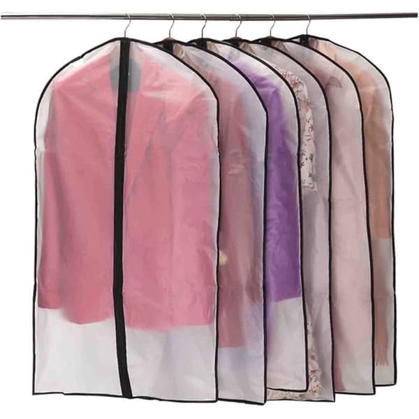 Garment Covers - Dustproof - PEVA - 60x100cm - Durable Zipper - Semi-transparent