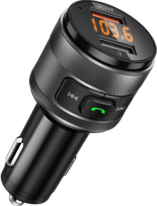 Bluetooth FM-lähetinadapteri, QC3.0 USB-autolaturiadapteri