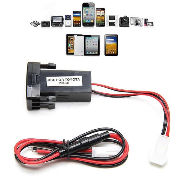 Bil UTV Campingvogn Hurtigoplader 2 USB 12V-24V Splitter Strømstik Oplader Adapter