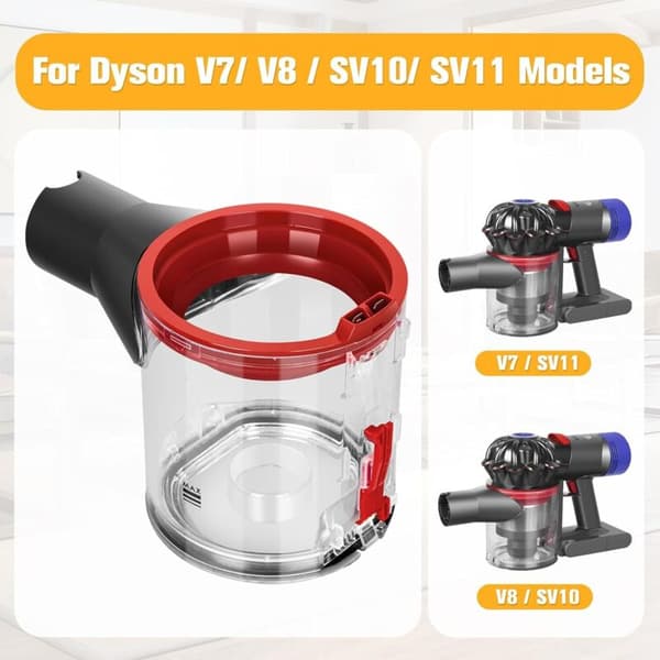 Suuri pölysäiliö Dyson V8 V7 SV10 SV11 -pölysäiliöön, varaosat pölynimurin lisävarusteeksi