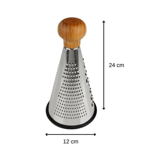 (Grey) Conical grater for vegetables and cheese 24.5 cm Fackelmann Nature