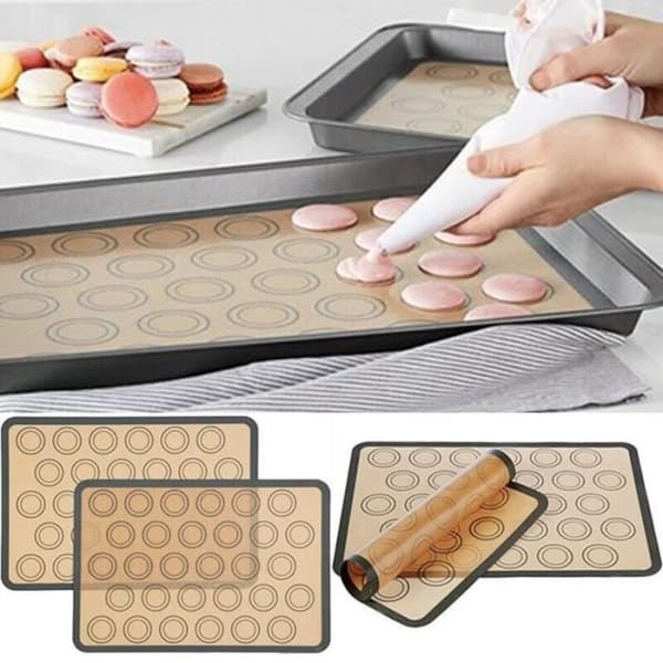 HK05552-Non-stick silikon bakematte for kaker. bakeutstyr. pai. kjeks. bakeplate. eller