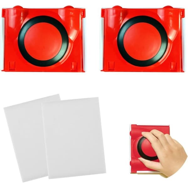 Pieces Paint Edger Cutter Kit. Rød. Multifunksjonelt malingskantkutterverktøy. Rundt håndtakdesign - Inkluderer 2 erstatningsputer