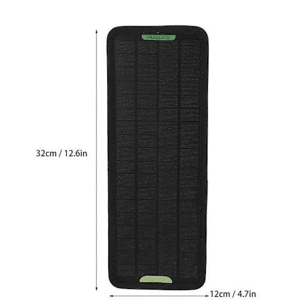 10W 12V Solcellepanel Billader Vanntett 10 Watt Solcellepanelsett OBD Billader