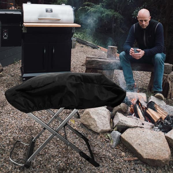 Grillhætte med justerbar elastik til kulgrill YIY