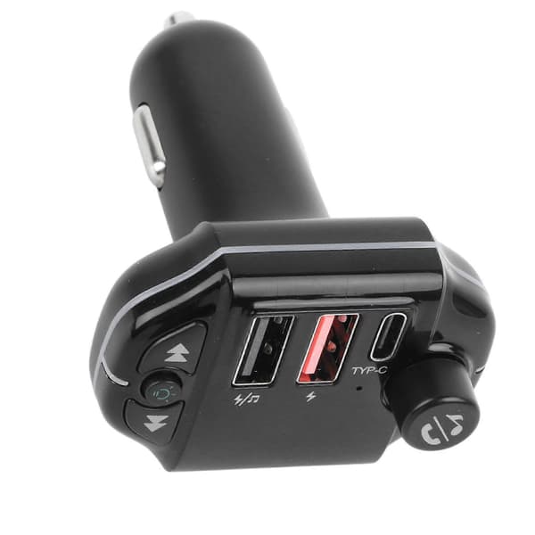 3.1a dobbel USB billader med Bluetooth FM-sender