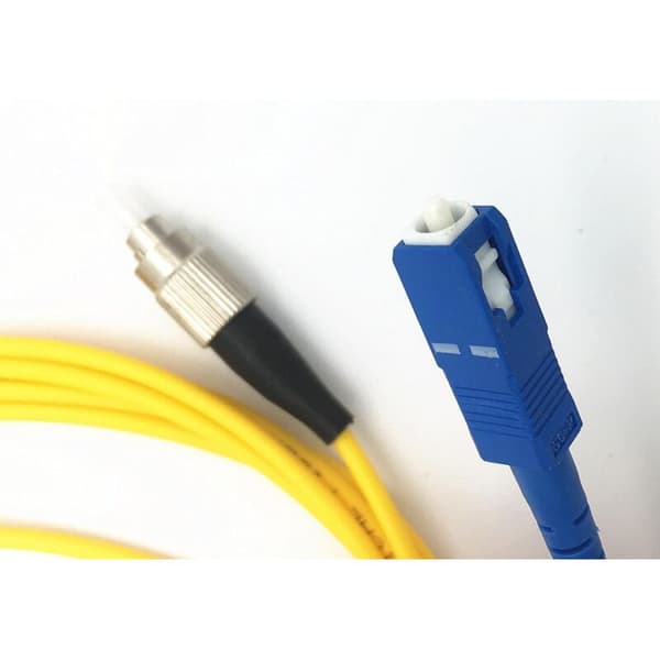 Single-mode FC til SC optisk fiber patchkabel med optisk konnektor, 10m.