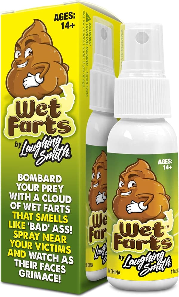 Laughing Smith Våde Prutter Stink Spray, Giftfri Ekstra Stærk Prank Stink Spray, Sjove Spøg Gaver til Voksne Børn