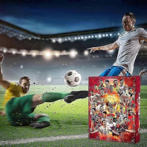 2025 VM Fodbold Julekalender med 24 Dages Jule Nedtælling og Tilbehør