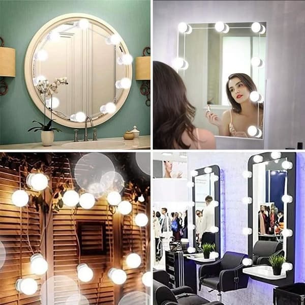 Spejllampe, makeuplampe, LED-spejllamper med blød, ikke-blændende lysstyrke, perfekt til sminkebord