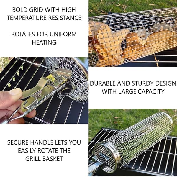 Grillkurv / Grillrist med Håndtak - 30cm