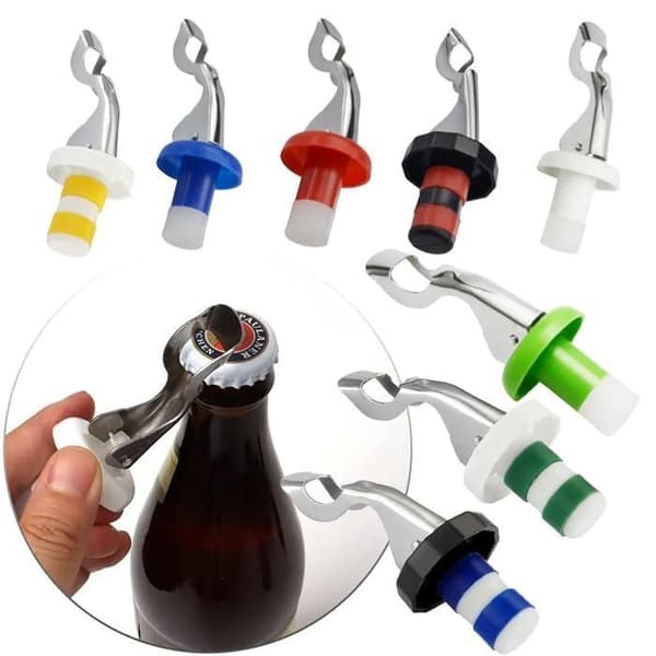 Pullon tulppa vivulla, yleiskäyttöinen pullon tulppa, olutpullo, viinitulppa, pullon tulppa-MCJ