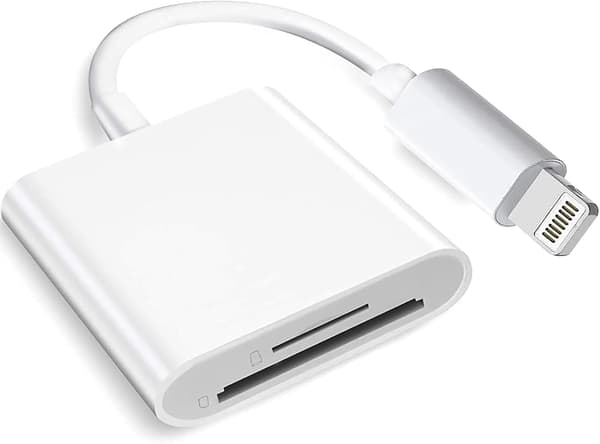 2026 Seneste Model (Apple MFi-certificeret) Lightning til SD-kort kamera læser til iPhone iPad, Dobbelt kortplads hukommelseskortlæser Sup