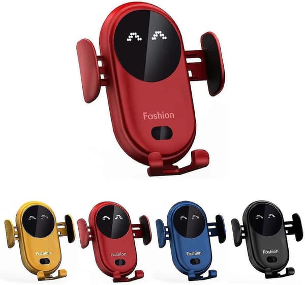 10w Trådløs Billader Feste Telefonholder Hurtiglading Sensor
