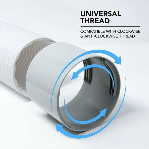 AIMOONSA Universal 5,9-tums (150 mm) bärbar luftkonditioneringsslangförlängningskoppling
