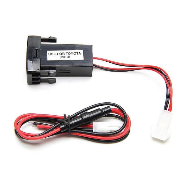Bil UTV Caravan Hurtiglader 2 USB 12V-24V Splitter Strømuttak Lader Adapter