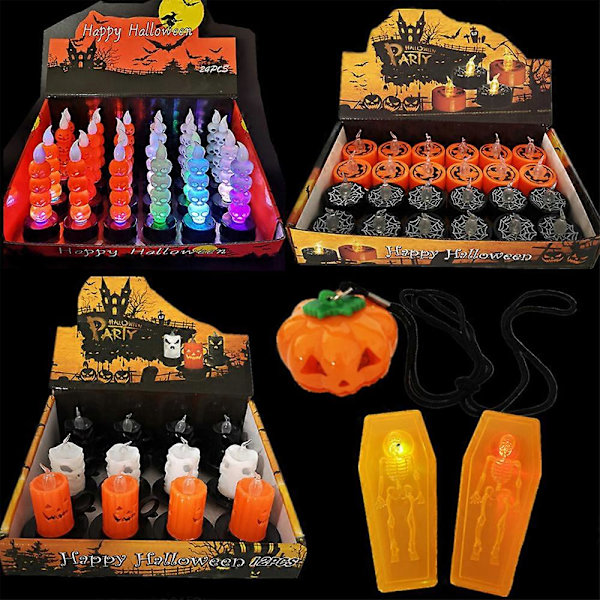 Græskarhoved, Halloween Dekoration, Solcellelamper