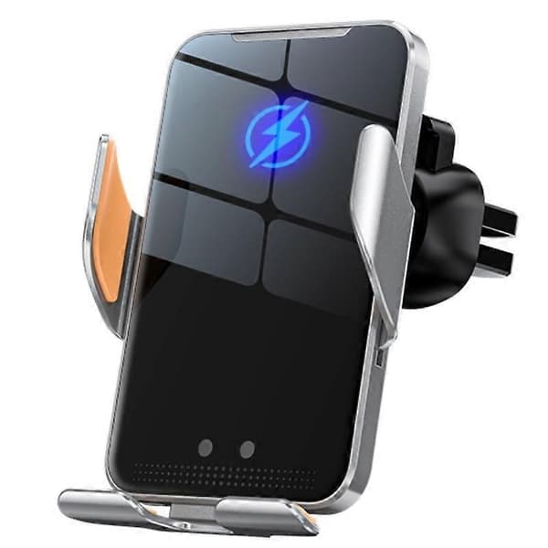 Auto-klemmende metallisk telefonholder billader C9 (Blå)