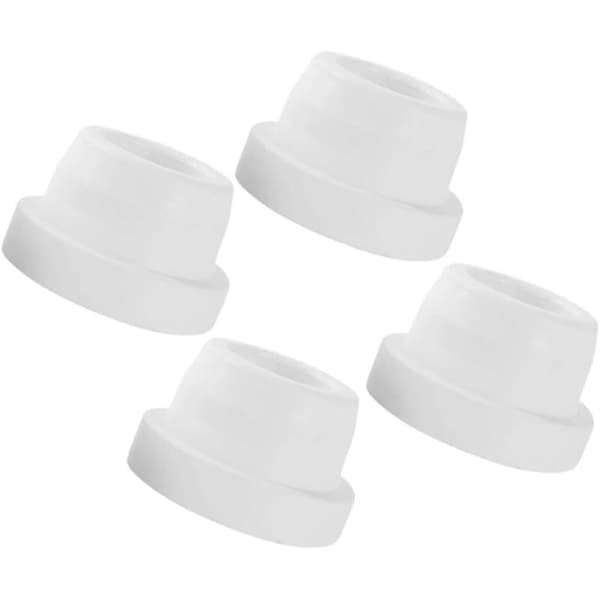 Sæt med 4 gummipropper til poolstige, hvid