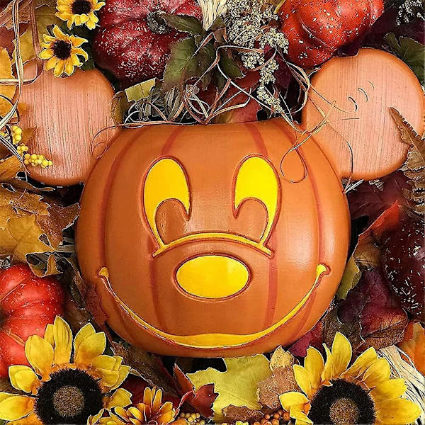 Mickey Græskar Krans Dekoration, Efterår Halloween Julekranse