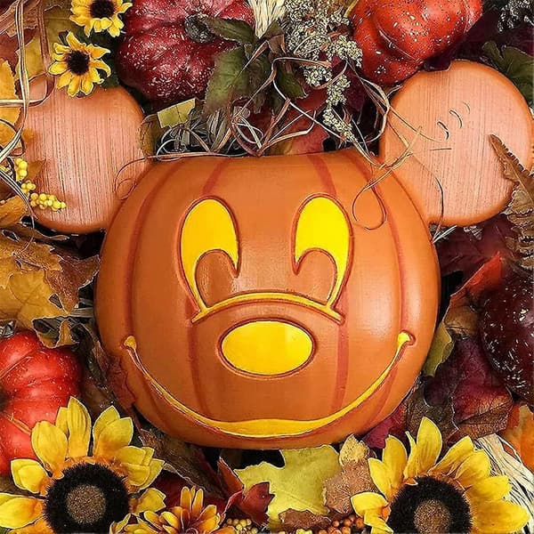 Mickey Gresskar Krans Dekorasjon, Høst Halloween Julekranser