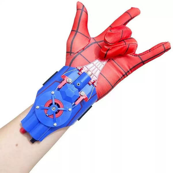 Spiderman Web Shooters Legetøj Spider Man Lærer Cosplay Peter Parker Tilbehør Rekvisitter Handsker Til Børn blå blue