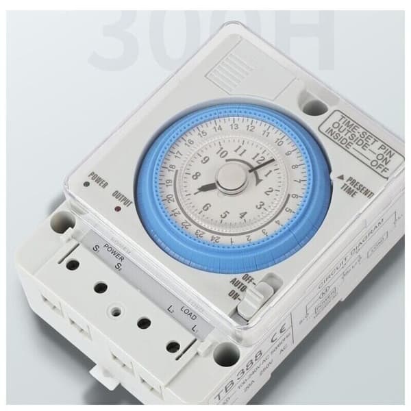 Analog daglig ur, mekanisk timer-kontakt, timekontakt