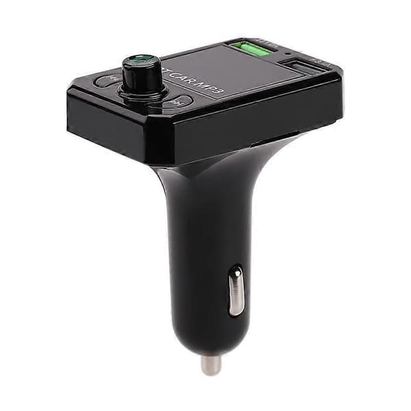 A6 BT FM-sender billader med 2 USB-porter bil MP3-spiller støtte U Disk, TF