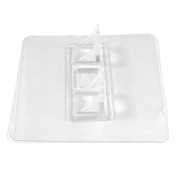 Självhäftande hyllbärare - Fästen för hyllplan 4-pack Transparent