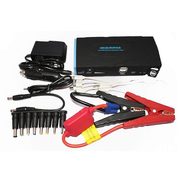 38000mah 12V mobil oplader med bilstarter
