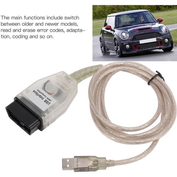 K+DCAN OBD2 Scan Diagnostisk Værktøj med USB-interface og Udskiftnings-CD til BMW 3-serie E46 E83 E90