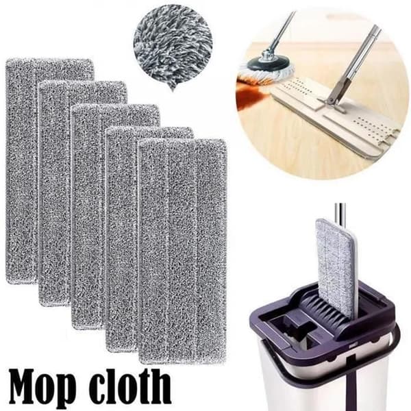 Mikrofiber moppepute, erstatningstrekk, moppehode for flatmopper, 33 x 12 mm