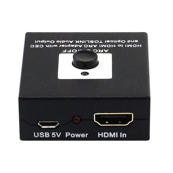 4K HDMI to HDMI ARC Audio Extractor Adapter with CEC Support, Compatible with TV, Soundbar and Amplifier