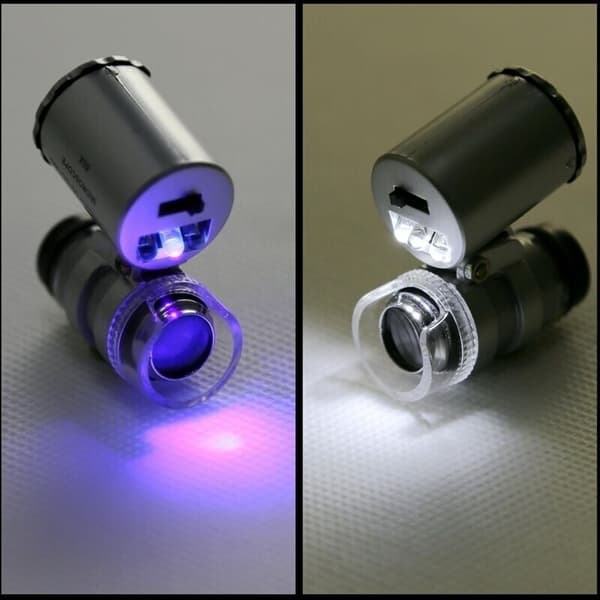 AIMOONSA 60X Mini UV LED-lupe for gullsmeder